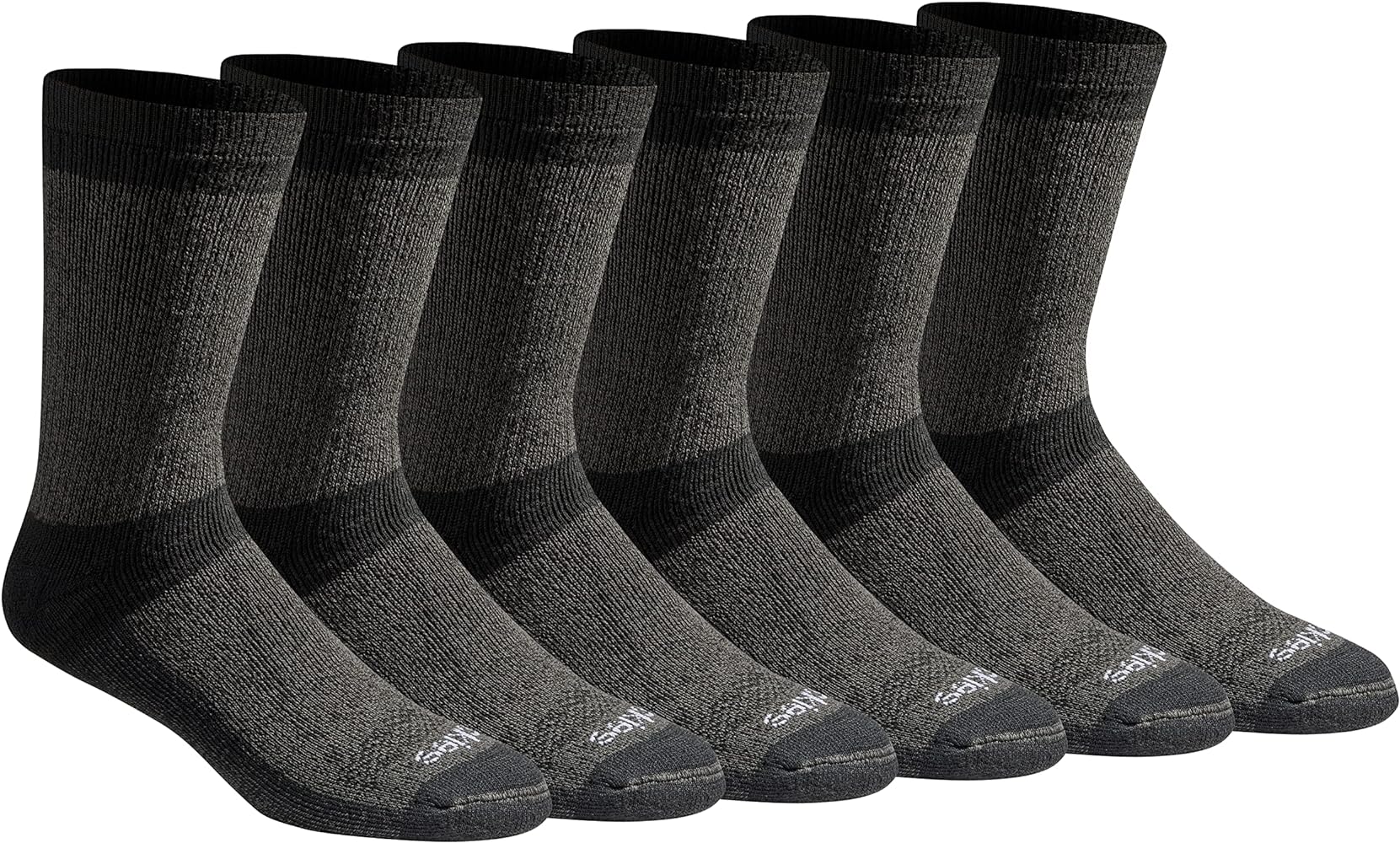 Dickies Men's Dri-tech Moisture Control Max Full Cushion Crew Socks Multipack