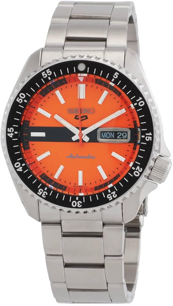 SEIKO 5 Sports Automatic Orange Dial Men's Watch SRPK11K1