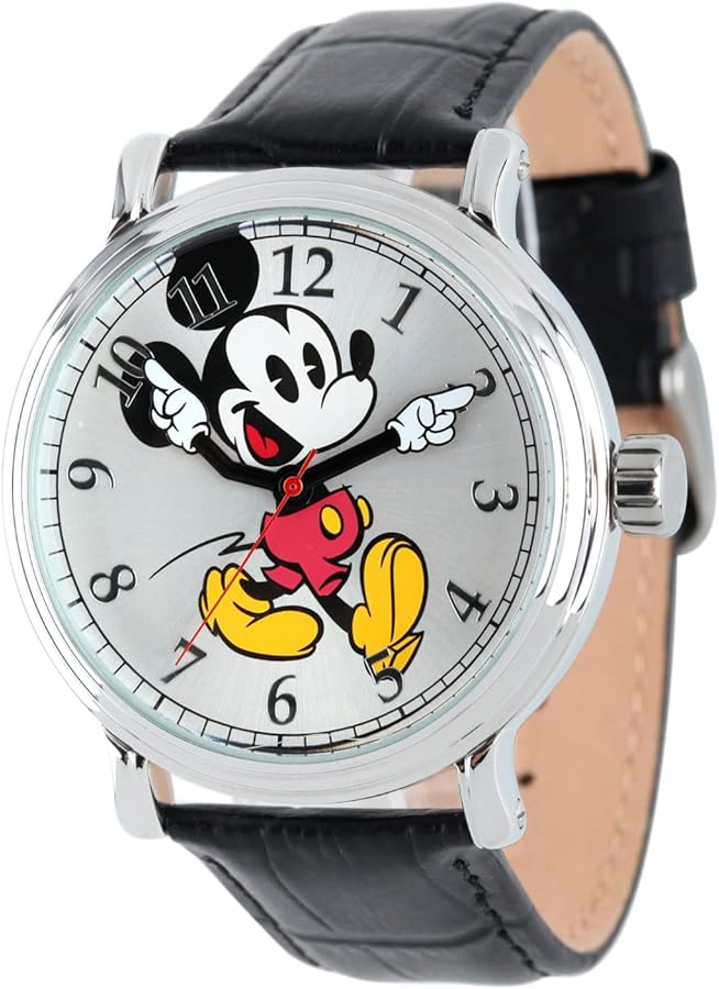 Disney Mickey Mouse Adult Vintage Articulating Hands Analog Quartz Watch