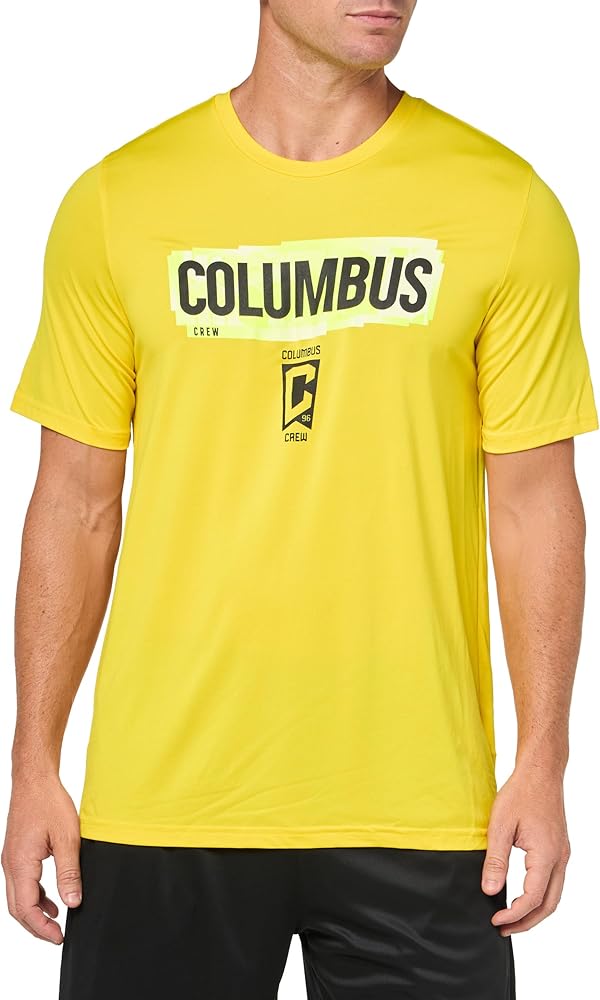 adidas Men's Columbus Crew Short Sleeve Pre-Game T-Shirt