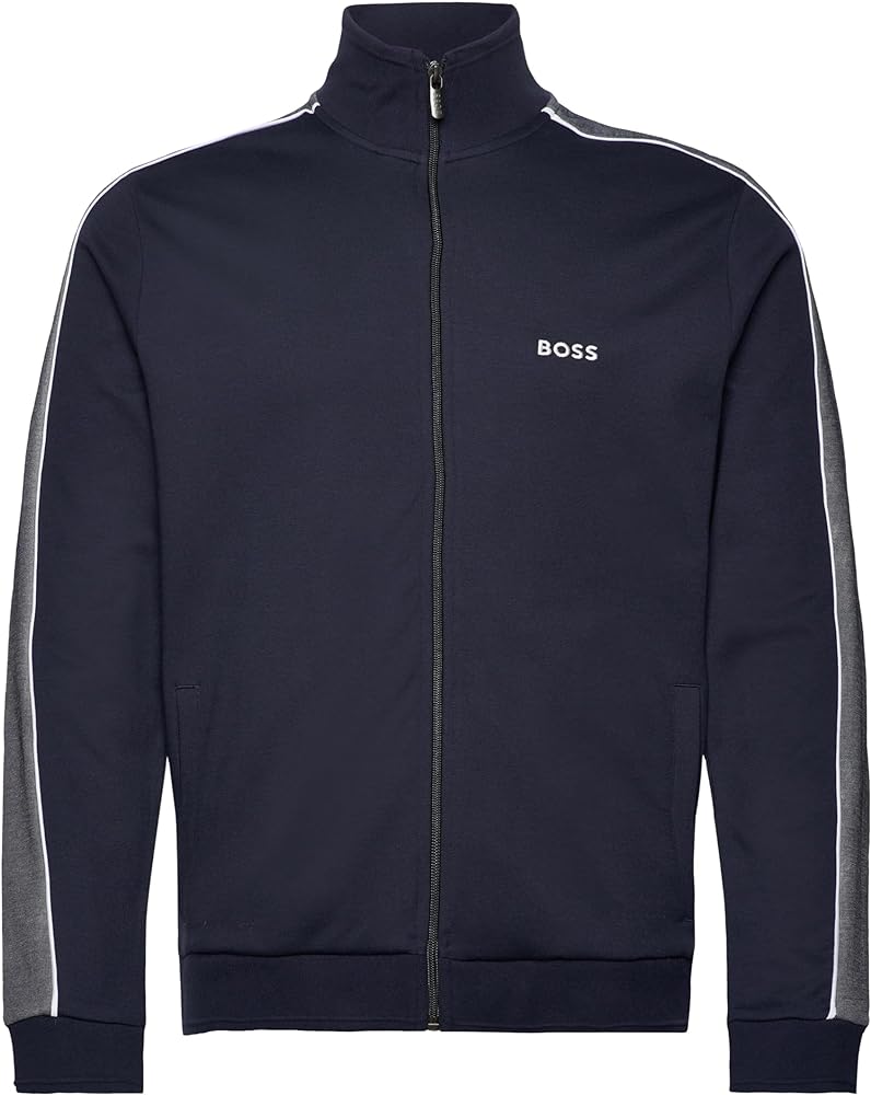 BOSS Hugo Men's Blue Full Zip Tracksuit Jacket