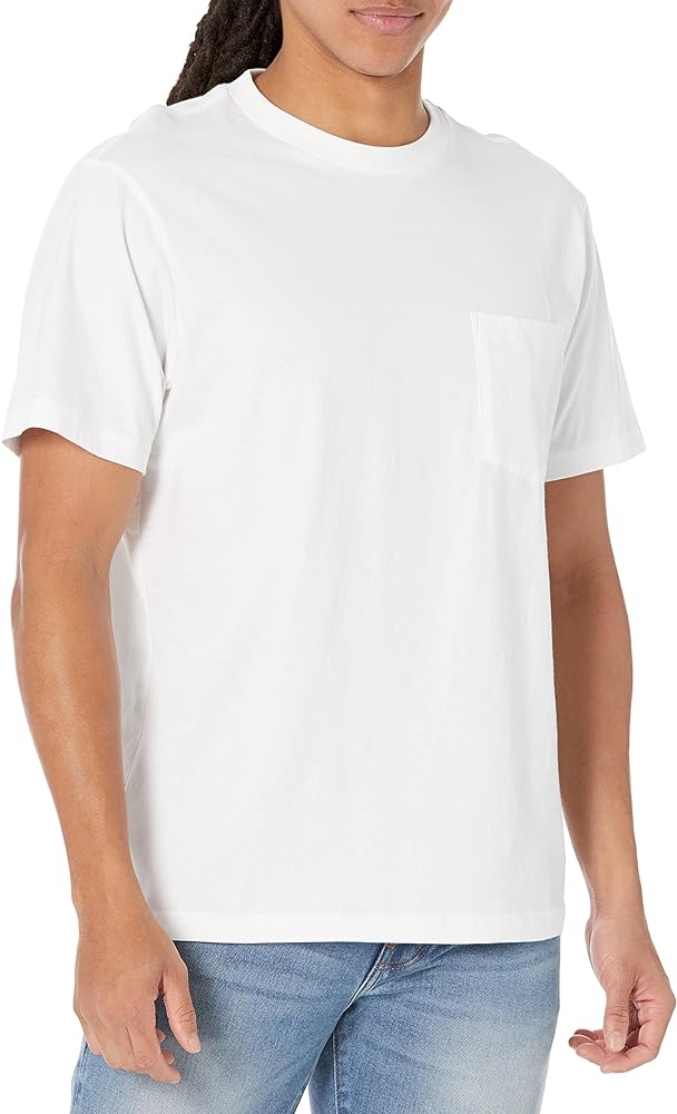 GAP mens Pocket Tee T Shirt, White V2 Global, Large US