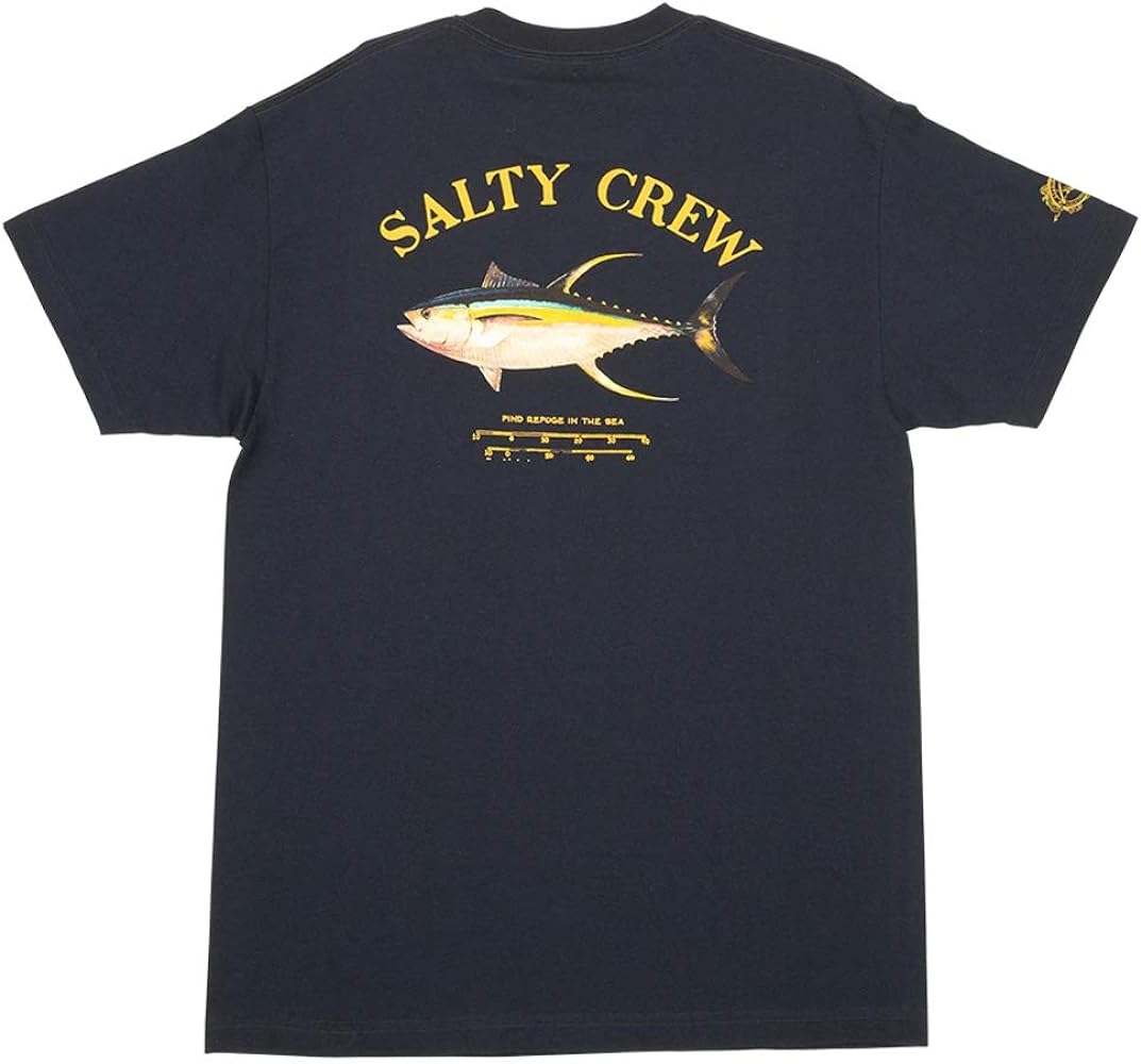 Salty Crew Ahi Mount SS Tee - Men's Fashion Casual Short Sleeve T-Shirt Cotton - Regular Fit - Lifestyle Beach Apparel