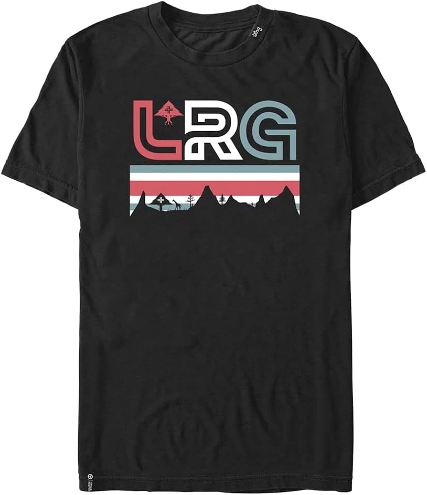 LRG Lifted Research Group Wavy Astro Young Men's Short Sleeve Tee Shirt