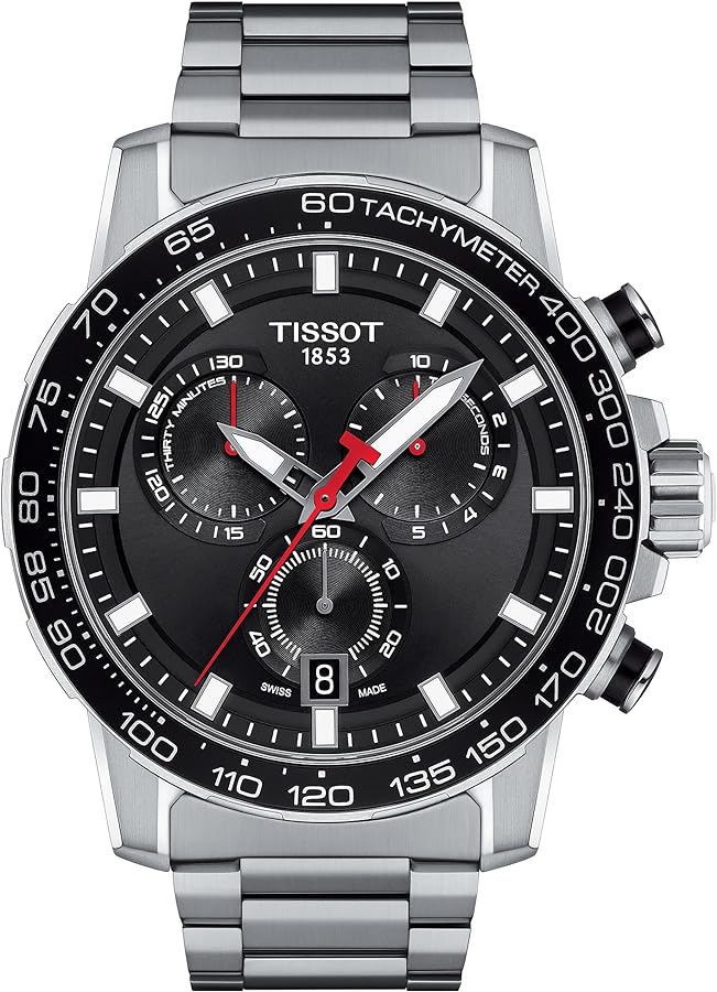 Tissot Mens Supersport Chrono Stainless Steel Casual Watch