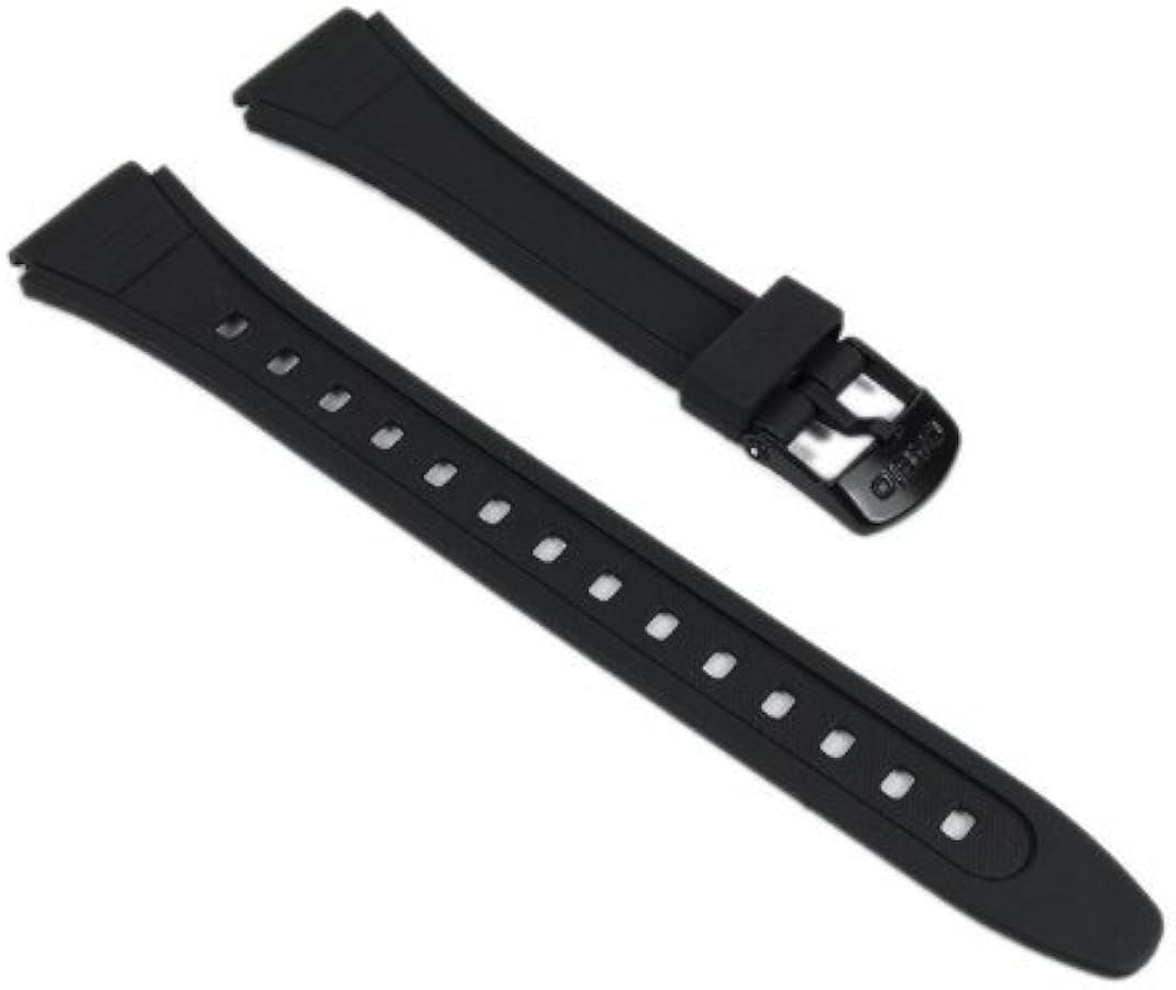 Casio Watch Strap watchband Resin Band Black 18mm W-201-1AVEF W-201 W-201G-9