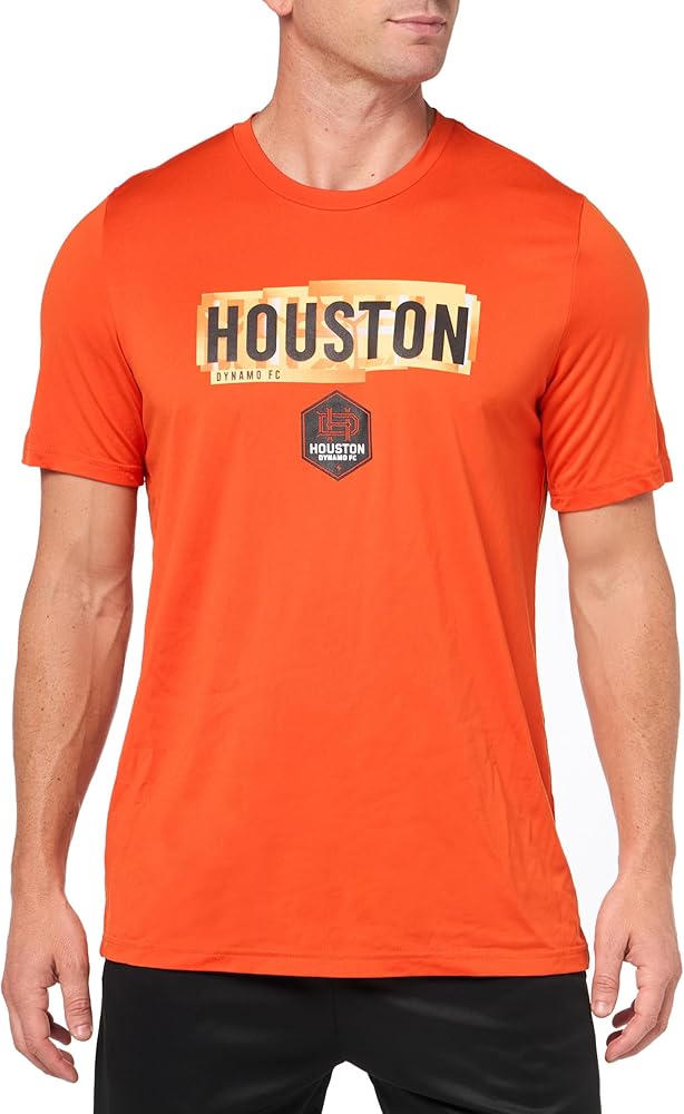 adidas Men's Houston Dynamo Short Sleeve Pre-Game T-Shirt