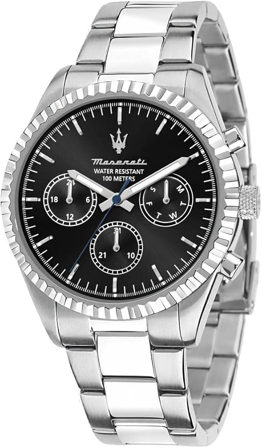 Maserati Men's Competizione R8853100023 Silver Stainless-Steel Quartz Dress Watch