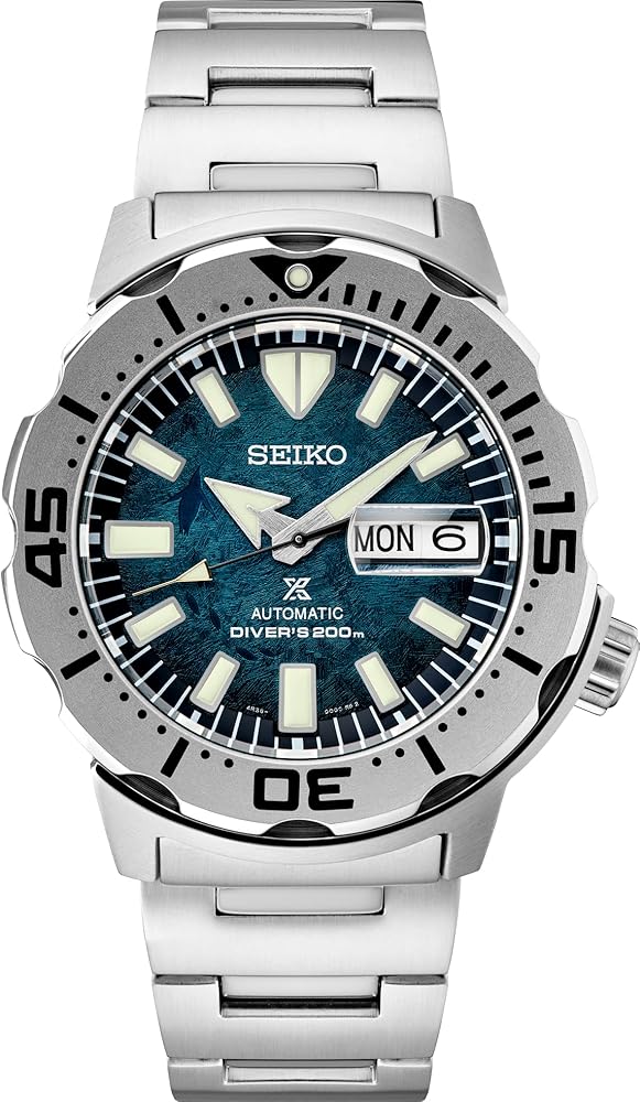 SEIKO SRPH75 Automatic Dive Watch for Men - Prospex Special Edition - LumiBrite Hands, Rotating Elapsed Timing Bezel - Water Resistant 200M