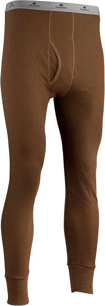 Indera Men's Icetex Cotton Outside/Fleeced Polyester with Silvadur Inside Pant