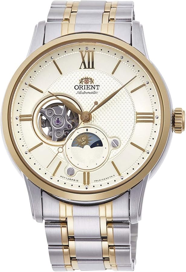 Orient Sun & Moon Automatic Silver Dial Men's Watch RA-AS0007S10B