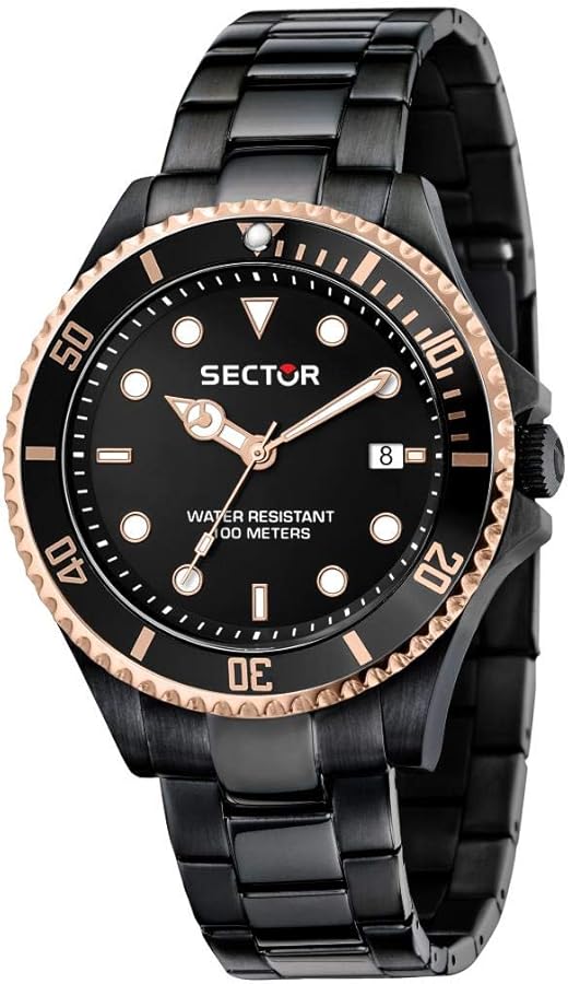 SECTOR No Limits Analog R3253161039, Black/White, Bracelet