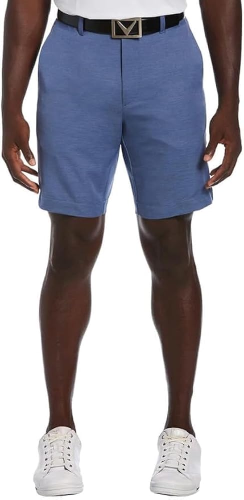 Callaway Mens Opti-Dri Moisture Wicking Stretch Short (34, Blue)