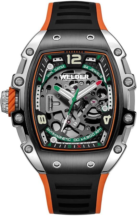 WELDER Woody WRT1002 Men's Watch, Black, Black