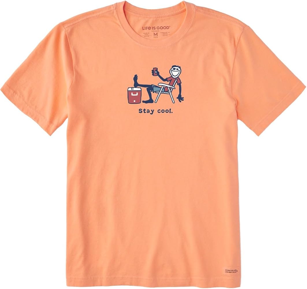 Life is Good Men's Old Fashioned Cocktail Short Sleeve Crusher-LITE Tee