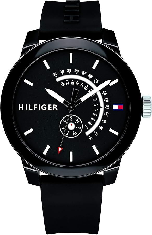 Tommy Hilfiger Men's 1791483 Analog Display Quartz Black Watch