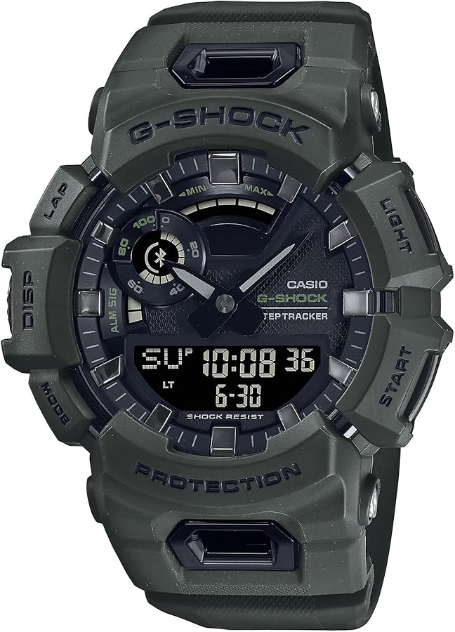 G-Shock Casio Tactical Move Analog-Digital Step-Tracker Watch, Green, One Size, GBA900UU-3A