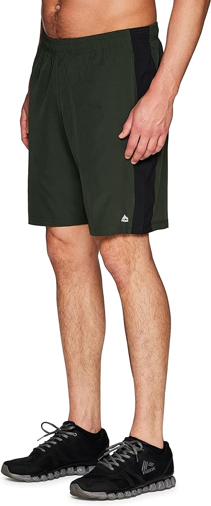 RBX Active Men's 9-Inch Inseam Stretch Woven Athletic Basketball Gym Shorts with Pockets