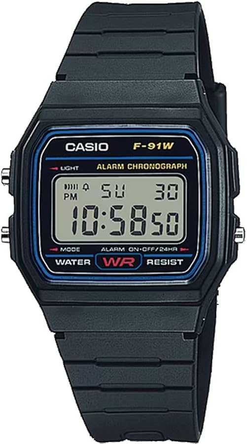 NEW CASIO F91 DIGITAL ALARM SPORTS MEN' S WATCH F91W-1