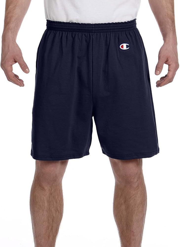 Champion 6 oz. Cotton Gym Short, 3XL, NAVY