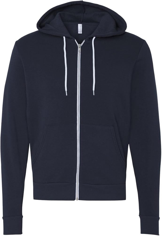 Canvas Unisex Zip-up Polycotton Fleece Hooded Sweatshirt/Hoodie