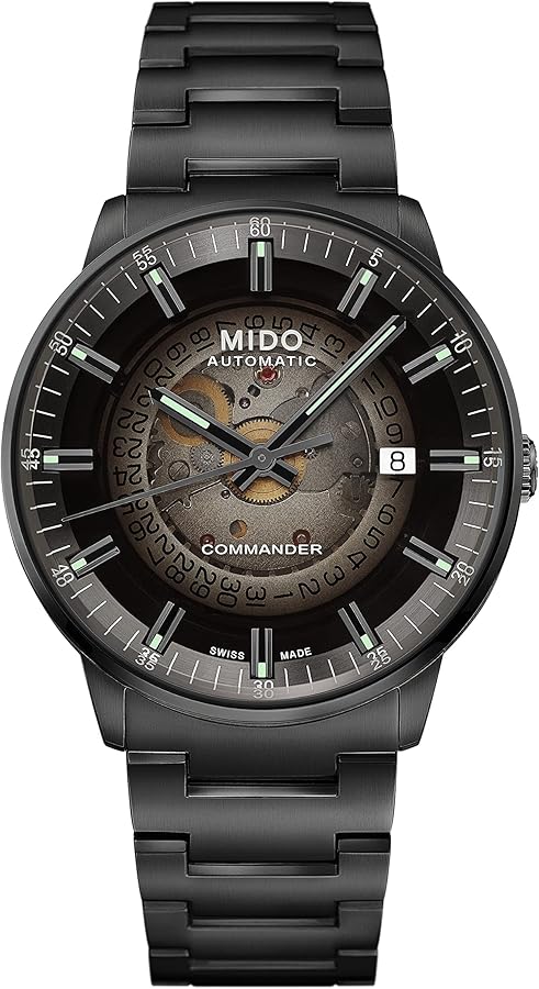 Mido Commander Gradient - Swiss Automatic Watch for Men - Black Dial - Case 40mm - M0214073341100