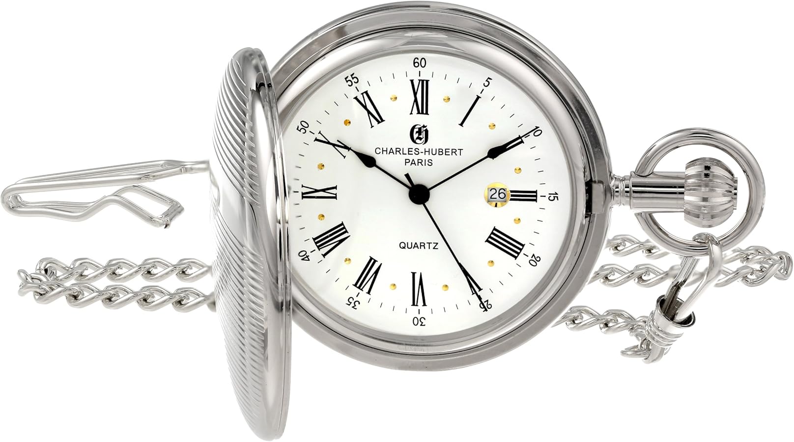 Charles-Hubert, Paris Quartz Pocket Watch