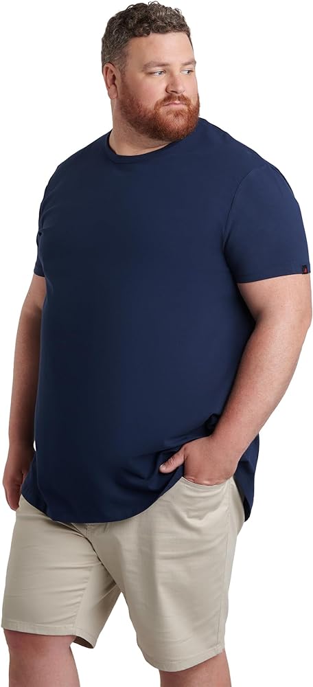 Men's Big and Tall Shirts – Stretch T-Shirt for Casual Wear (Available in Longer and Regular Length)