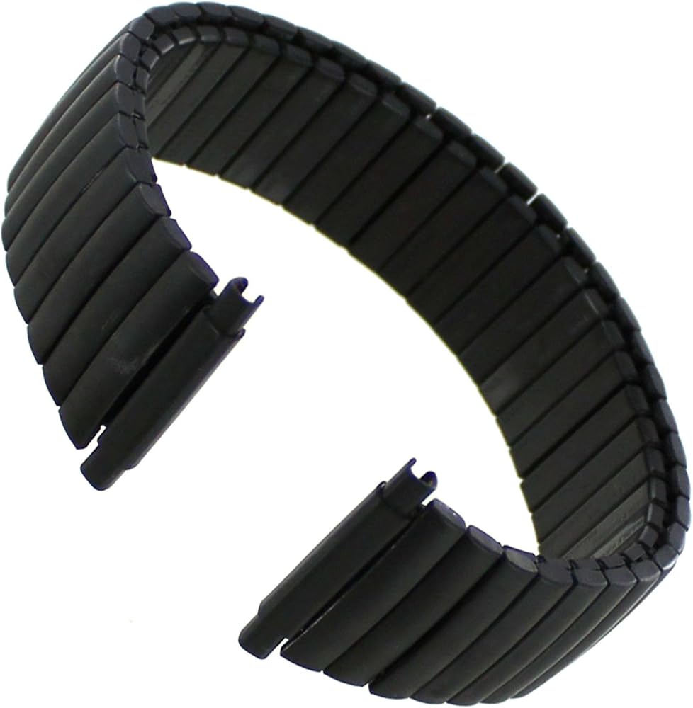 16-22mm PVD Matte Black Stainless Steel Mens Expansion Band 172880