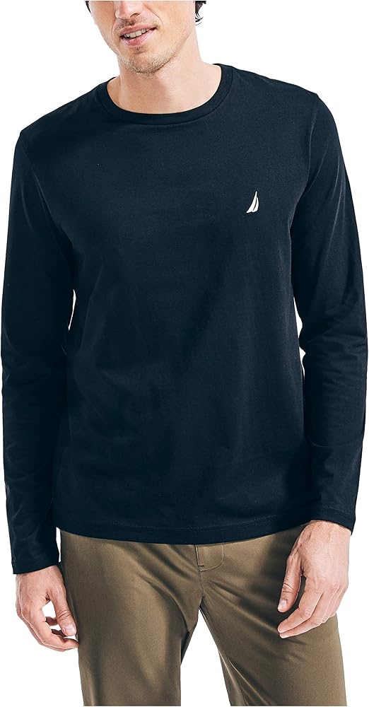 Nautica Men's J-Class Logo Long Sleeve T-Shirt