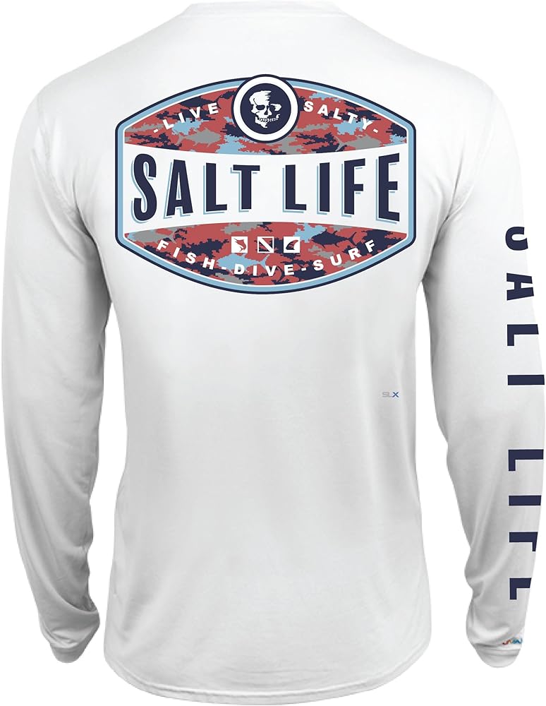 Salt Life Men's Aquatic Life Long Sleeve Performance Tee