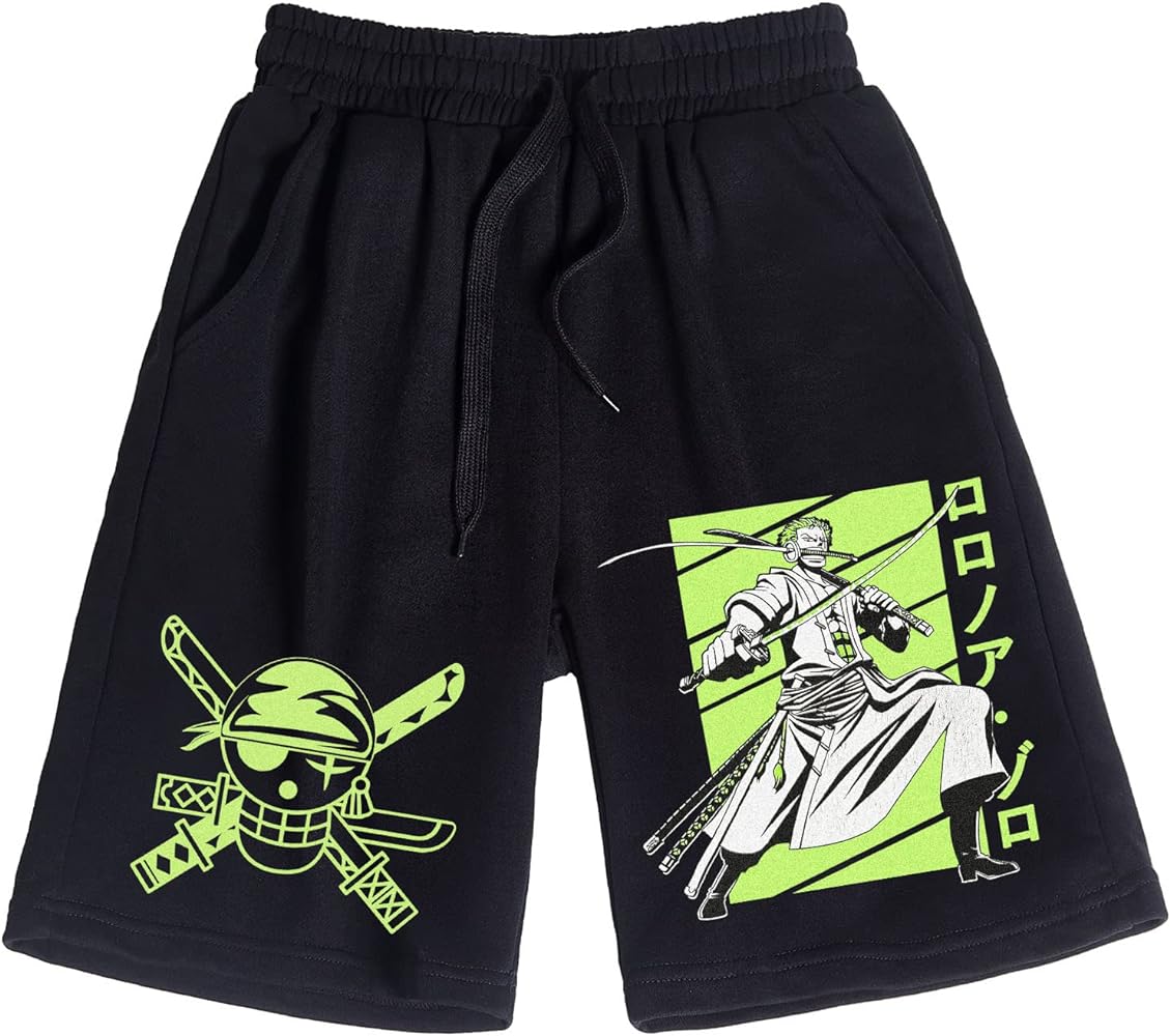 Pirate Shorts Anime Shorts with Drawstring Gift