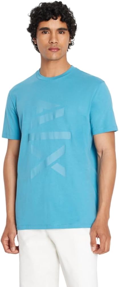 Armani Exchange Men's Regular Fit Ax Big Logo Tee