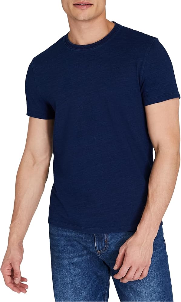 Club Monaco Men's Short Sleeve Indigo Tee