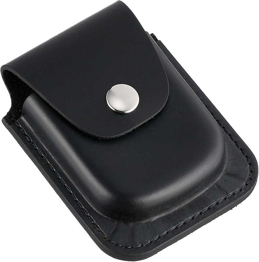 Charles-Hubert, Paris 3572-6 Black Leather 56mm Pocket Watch Holder