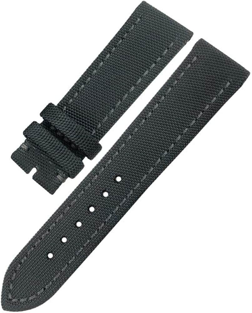 PURYN Nylon Fabric Watchband 22mm For Breitling Avenger Black Gray Canvas Leather Watch Strap Pin Buckle Bracelet Men