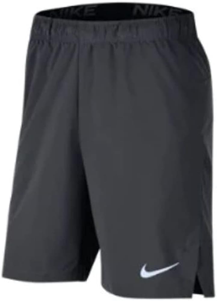 Nike Team Men's DRI-FIT Flex Woven Short (NO Pockets) nkDJ8693 060 (as1, Alpha, l, Regular, Regular) Anthracite/White