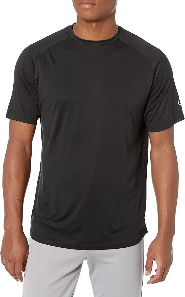 Rawlings Mens Crew Neck Short Sleeve T-Shirt Black XL, Black, Adult X-Large