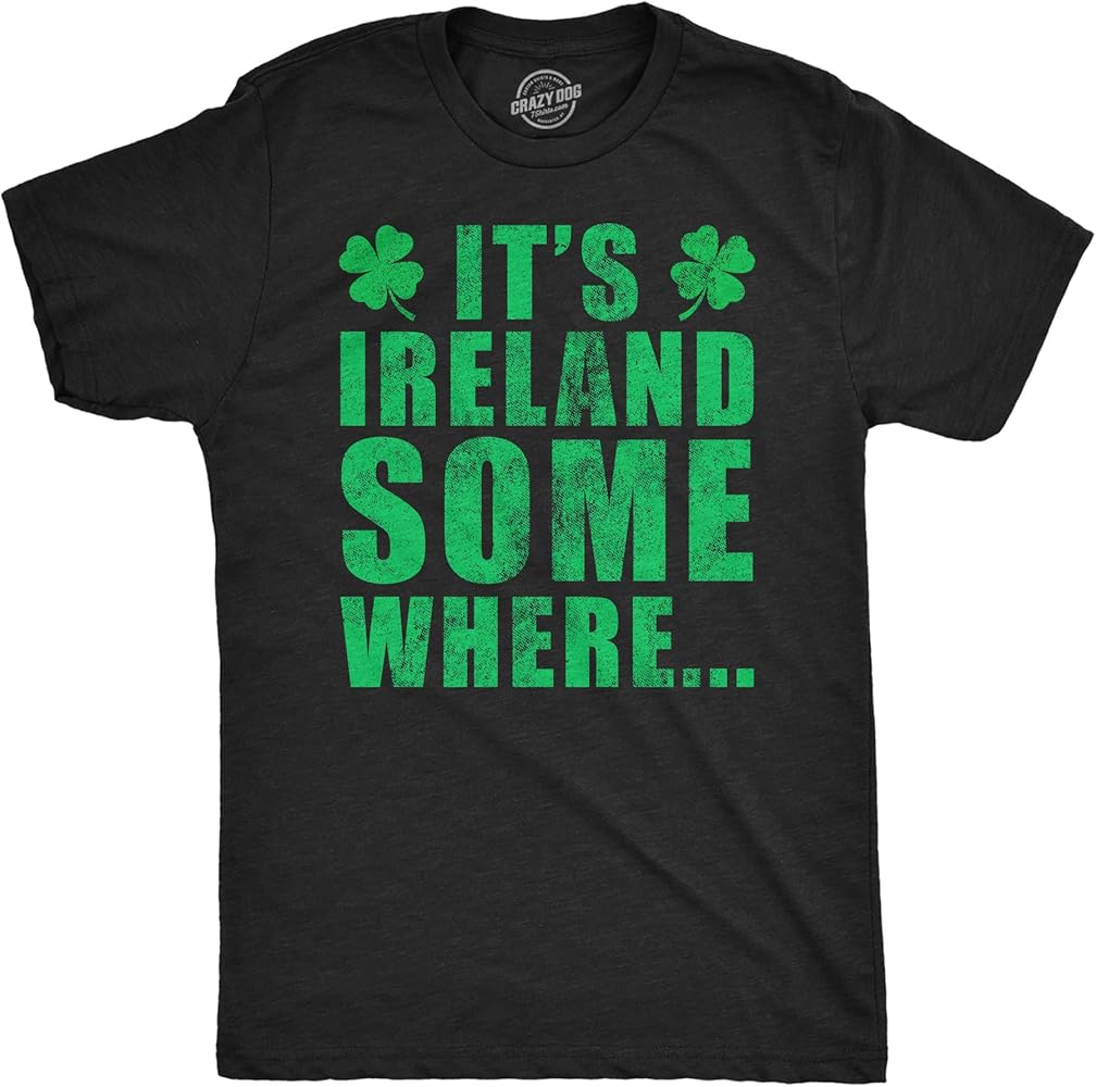 Mens Saint Patricks T Shirts Funny Party Tees for Guys Great Parade Shirts