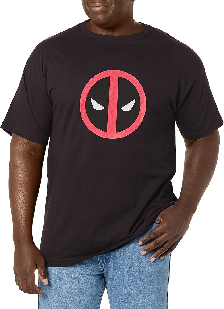 Marvel Big & Tall Classic Deadpool Straightaway Men's Tops Short Sleeve Tee Shirt