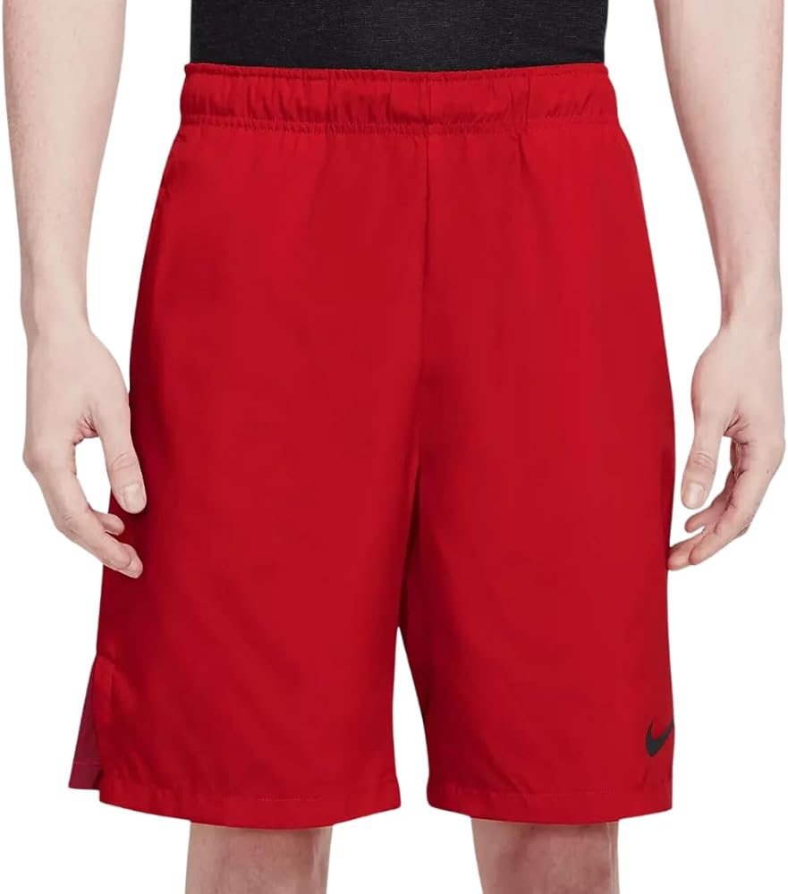 Nike Dri-FIT Men's 9" Woven Training Shorts (US, Alpha, Small, Regular, Regular, University Red/Maroon)