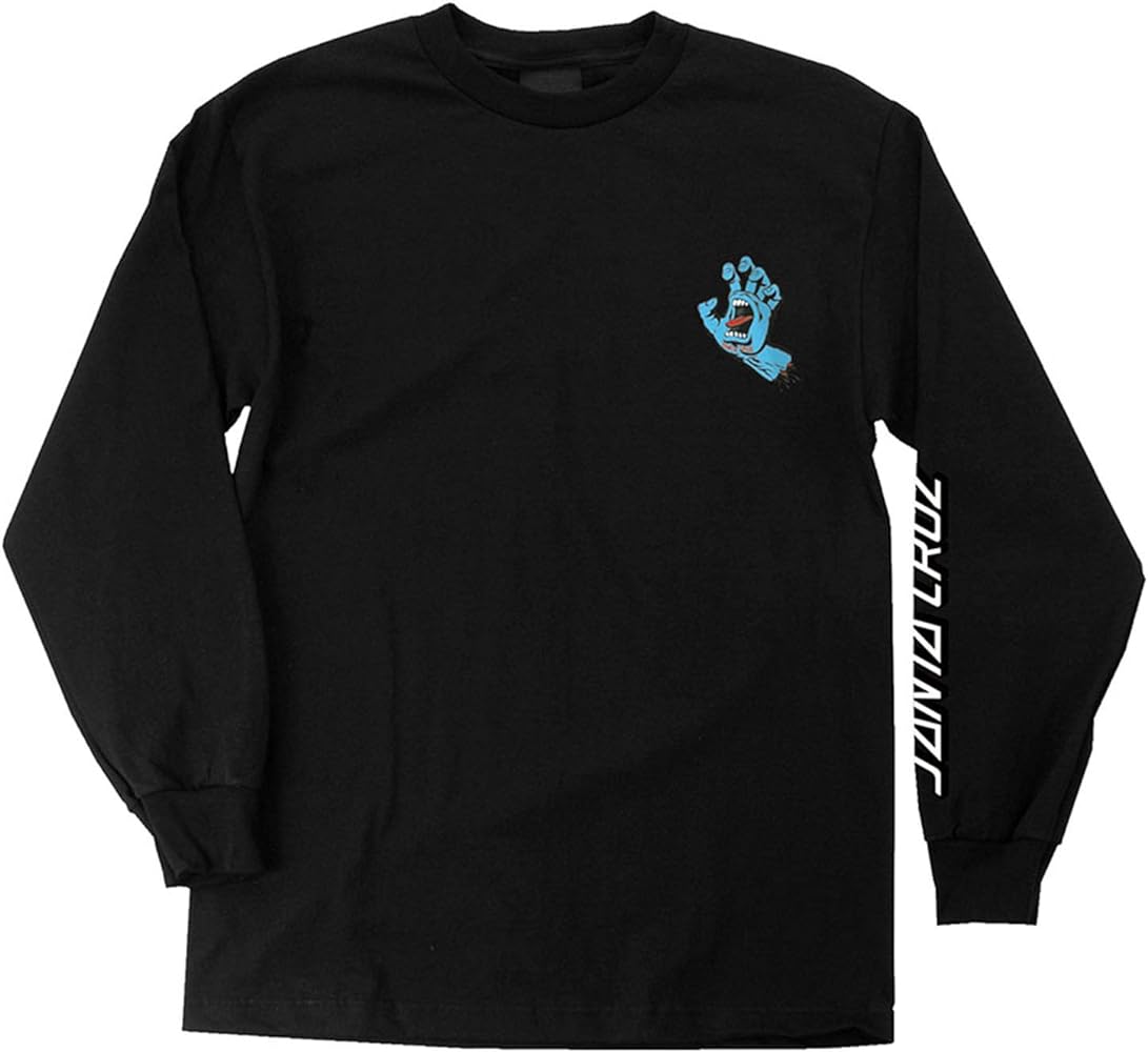 SANTA CRUZ Men's Long Sleeve T-Shirt Screaming Hand Skate L/S T-Shirt