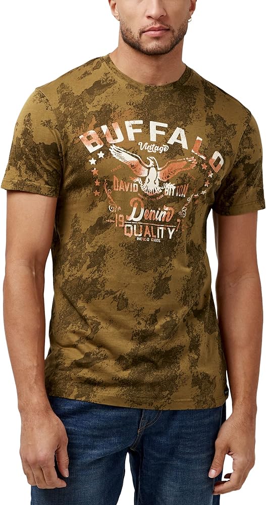 Buffalo David Bitton Men's Short Sleeve Logo Tee