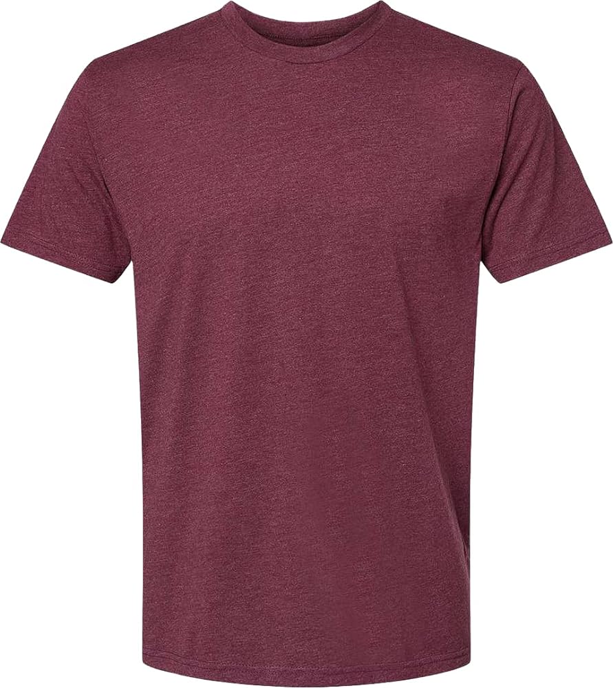 Next Level Apparel Mens Premium Fitted CVC Crew Tee Heather Maroon(1pck) X-Large