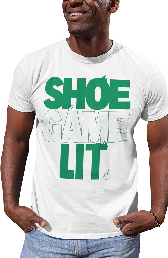 Jordan 2 Retro Lucky Green Shirt to Match Green/White Shoes, Men's Tee to Match Jordan 2 Lucky Green