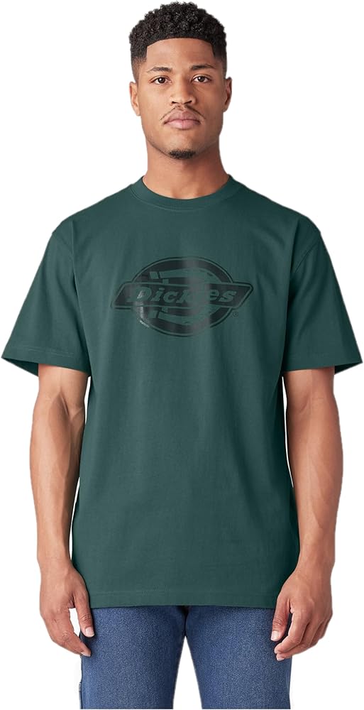 Dickies Men's Short Sleeve Heavyweight Logo T-Shirt Green