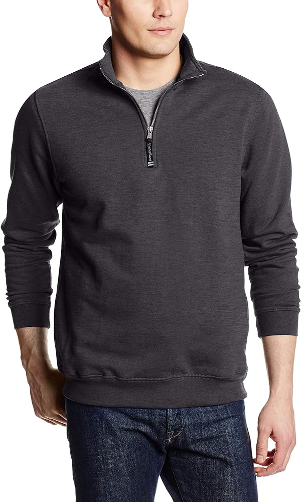 Charles River Apparel Men's Crosswind Quarter Zip Sweatshirt (Regular & Big-Tall Sizes)