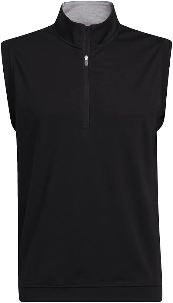 adidas Men's Elevated Quarter Zip Pullover Golf Vest