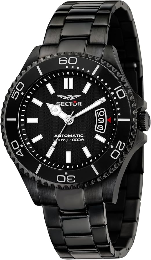 Sector No Limits Limited Edition Black Men's Watch, Automatic, Analogue, 230 Anniversary 50th Years Collection - R3223161011