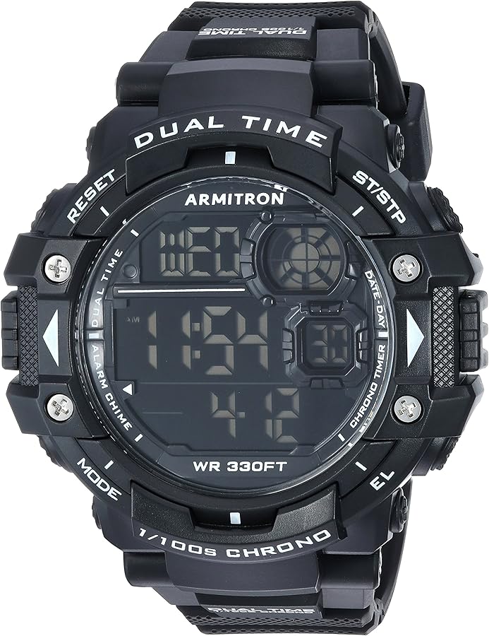 Armitron Sport Men's Digital Chronograph Resin Strap Watch, 40/8309